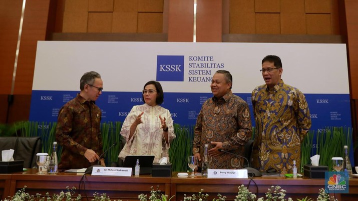 Sri Mulyani, BI, OJK, LPS Tegaskan Sistem Keuangan RI Masih Aman